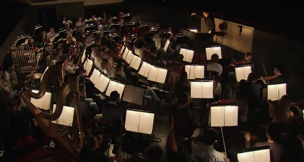 Orchestra pit practice the music for Roland Petit's Notre Dame de Paris picture image