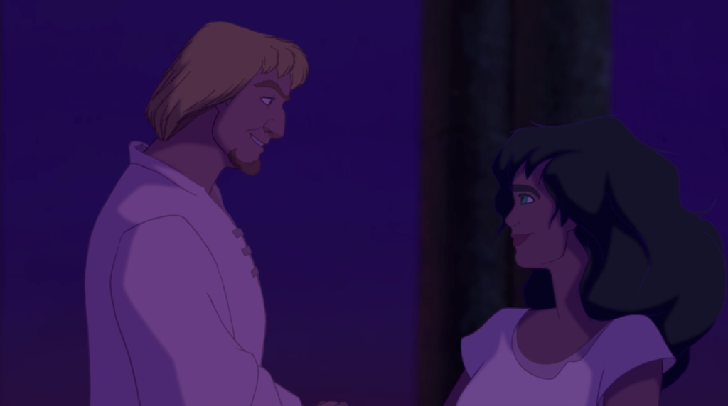 Esmeralda and Phoebus from The Hunchback of Notre Dame picture image