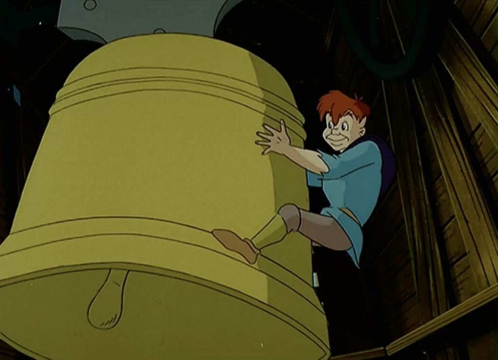 Quasimodo ringing a Bell The Magical Adventures of Quasimodo, Episode 19, A Song of the Heart
