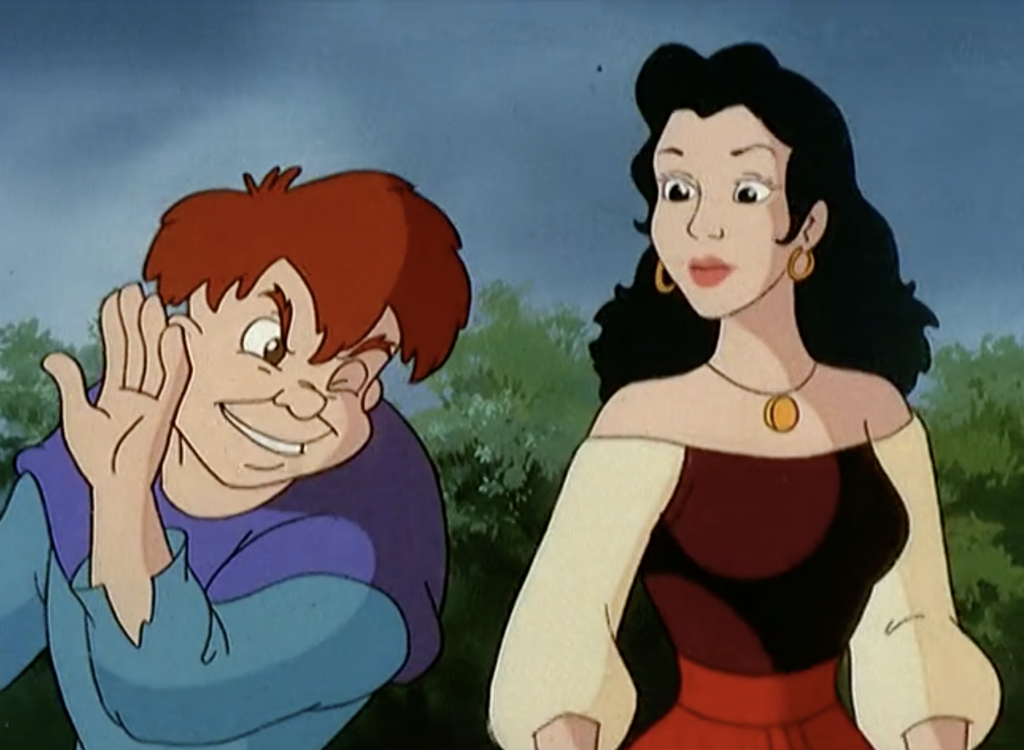 Esmeralda & Quasimodo share a laugh, The Magical Adventures of Quasimodo Episode 8