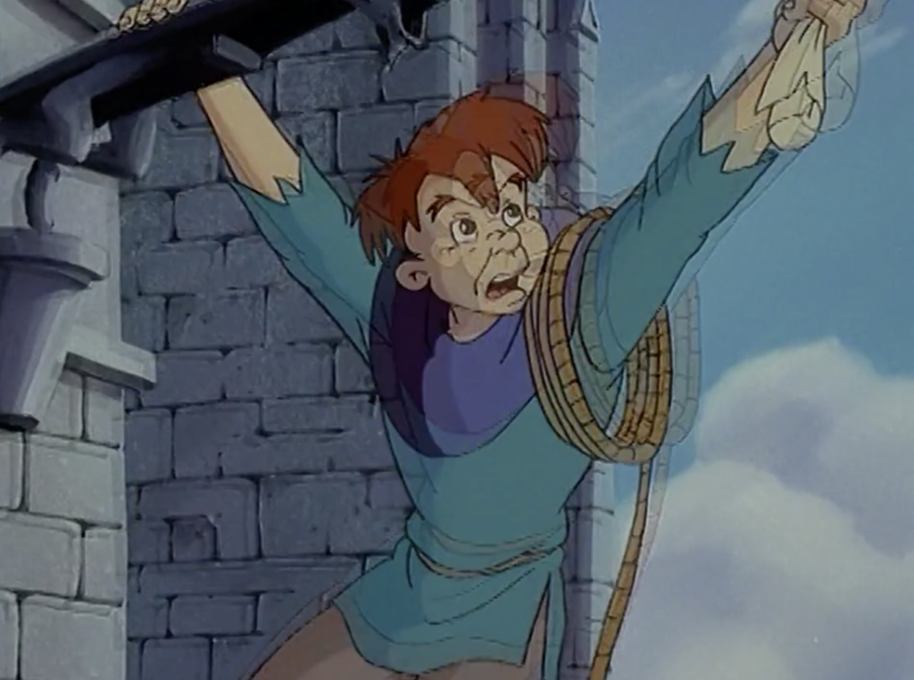 Quasimodo in action with frame-blending in The Magical Adventures of Quasimodo, Episode 21