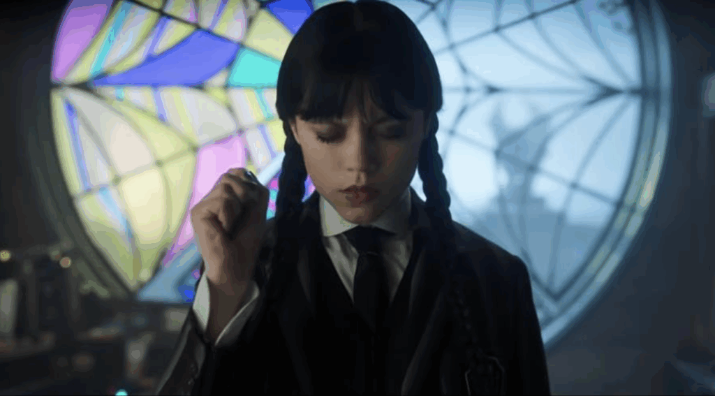 Jenna Ortega as Wednesday Addams (Netflix Series Season 2 2025, Season 2, Episode 2)