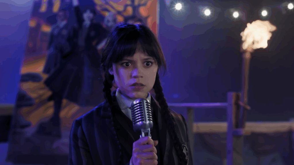 Jenna Ortega as Wednesday Addams (Netflix Series Season 2 2025, Season 2, Episode 1)