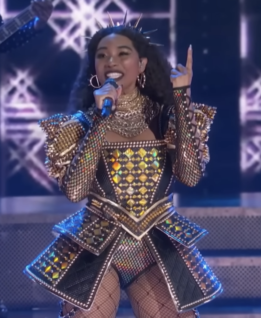 Adrianna Hicks as Catherine of Aragon Six the Musical Broadway Cast