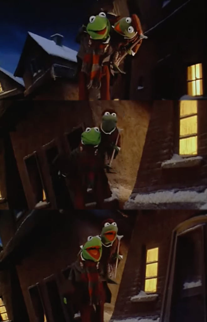 Christmas Scat performed by Kermit the Frog and Robin, The Muppet Christmas Carol (1992)