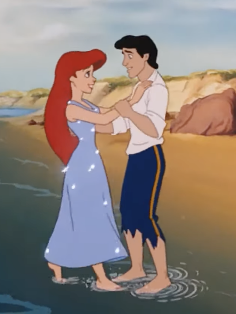 The Best White, Silver, Gray Costumes from Disney Animated Movies, Ariel in her magical glitter gown, The Little Mermaid (1989)