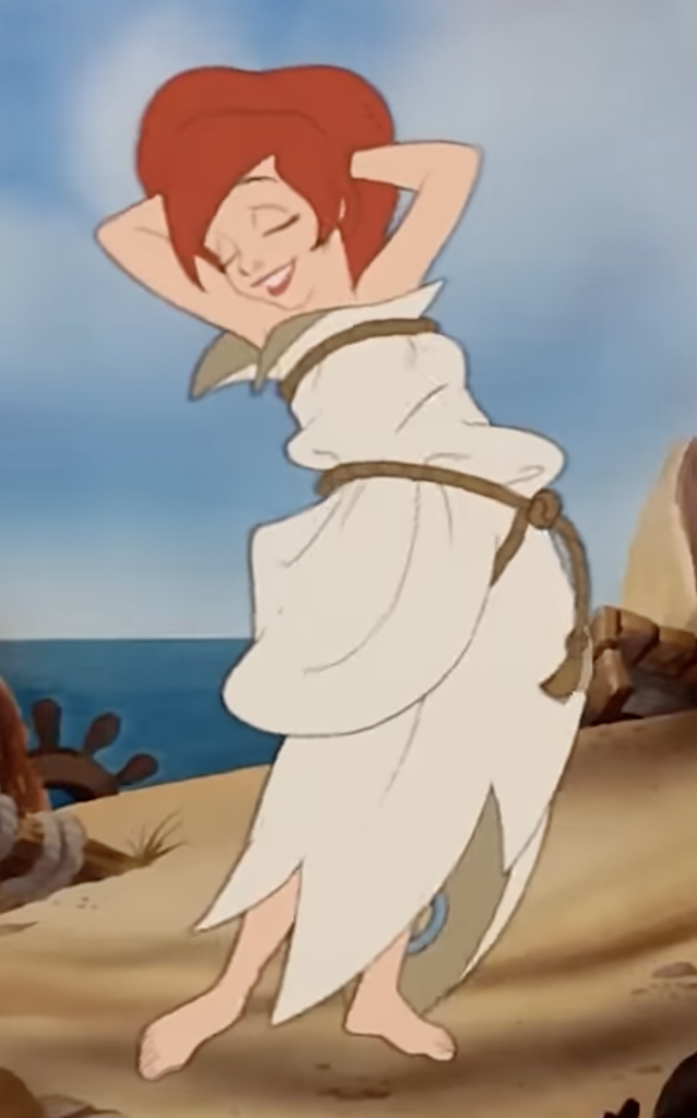 The Best White, Silver, Gray Costumes from Disney Animated Movies, Ariel's Sail dress The Little Mermaid (1989)