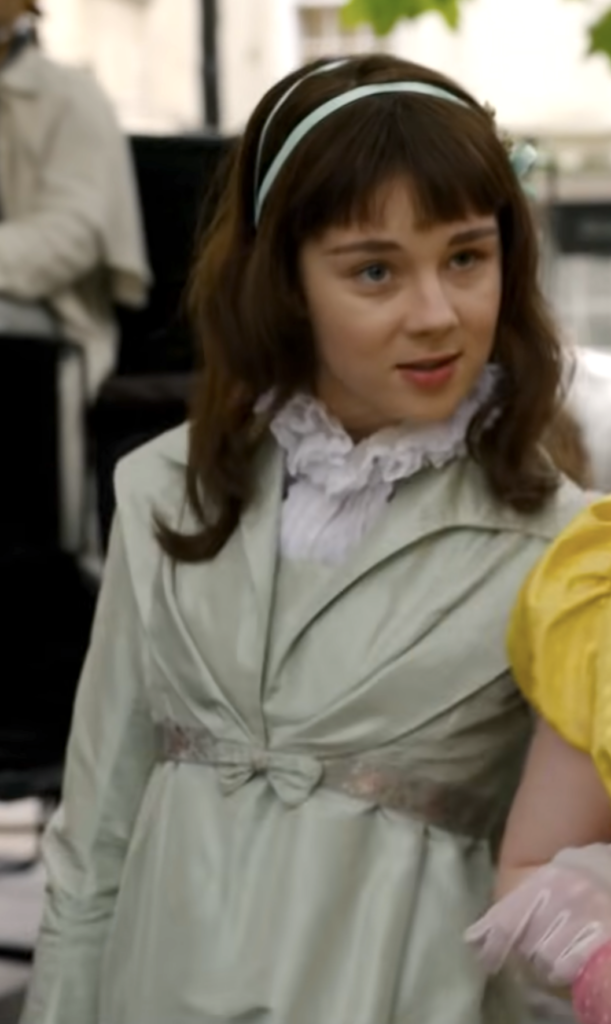 Claudia Jessie as Eloise Bridgerton, Season 1 Bridgerton (2020), Best Costumes, Gowns, Dresses, and Outfits