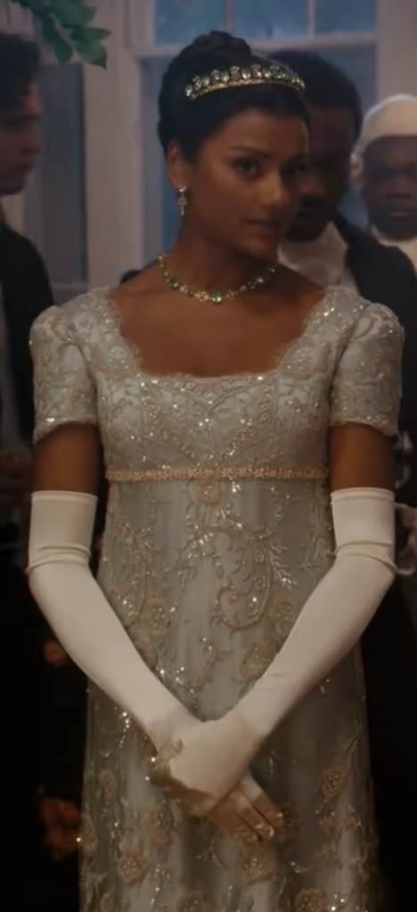 Simone Ashley as Kate Sharma Season 2 Bridgerton (2020-2022), Best Costumes, Gowns, Dresses, and Outfits, Danbury Gown