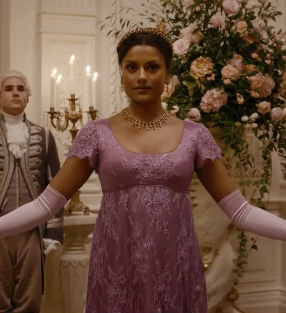 Simone Ashley as Kate Sharma Season 2 Bridgerton (2020-2022), Best Costumes, Gowns, Dresses, and Outfits