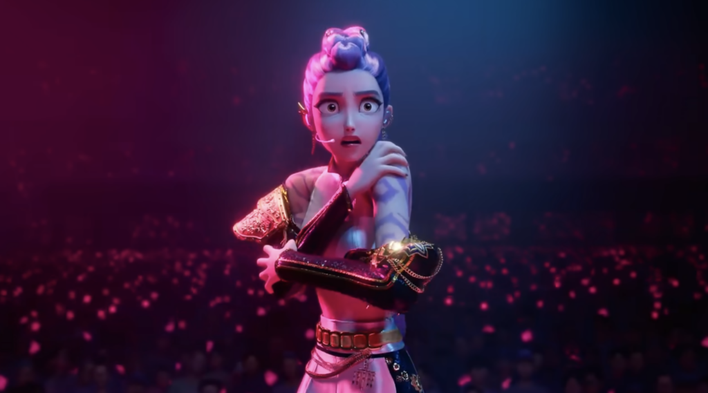 Rumi's Demon patterns being exposed, Kpop Demon Hunters (2025)