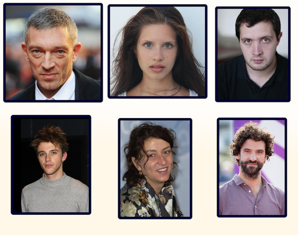Quasimodo Cast: Vincent Cassel, Daphné Patakia, Karim Leklou, Benjamin Voisin, Noémie Lvovsky & Sébastien Pouderoux