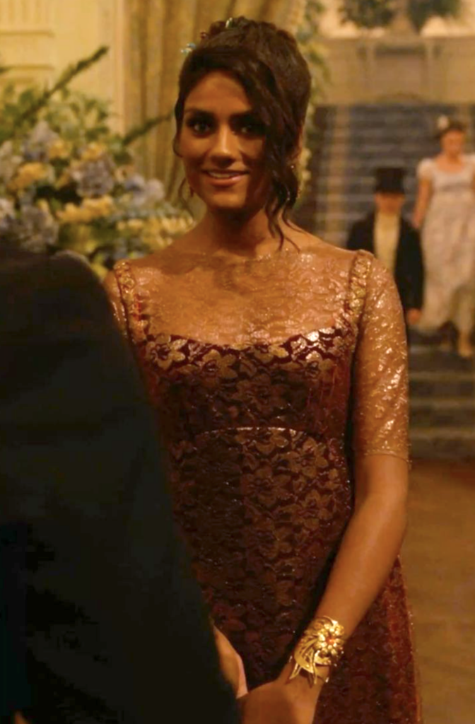 Simone Ashley as Kate Sharma Bridgerton Season 3 "Bridgerton" (2020-2024), The Viscountess Best Costumes, Gowns, Dresses, and Outfits, Engagement Party Gown