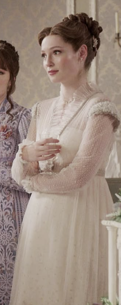 Hannah Dodd as Francesca, Season 3 "Bridgerton" (2020-2024), Best Costumes, Gowns, Dresses, and Outfits, Wedding Gown