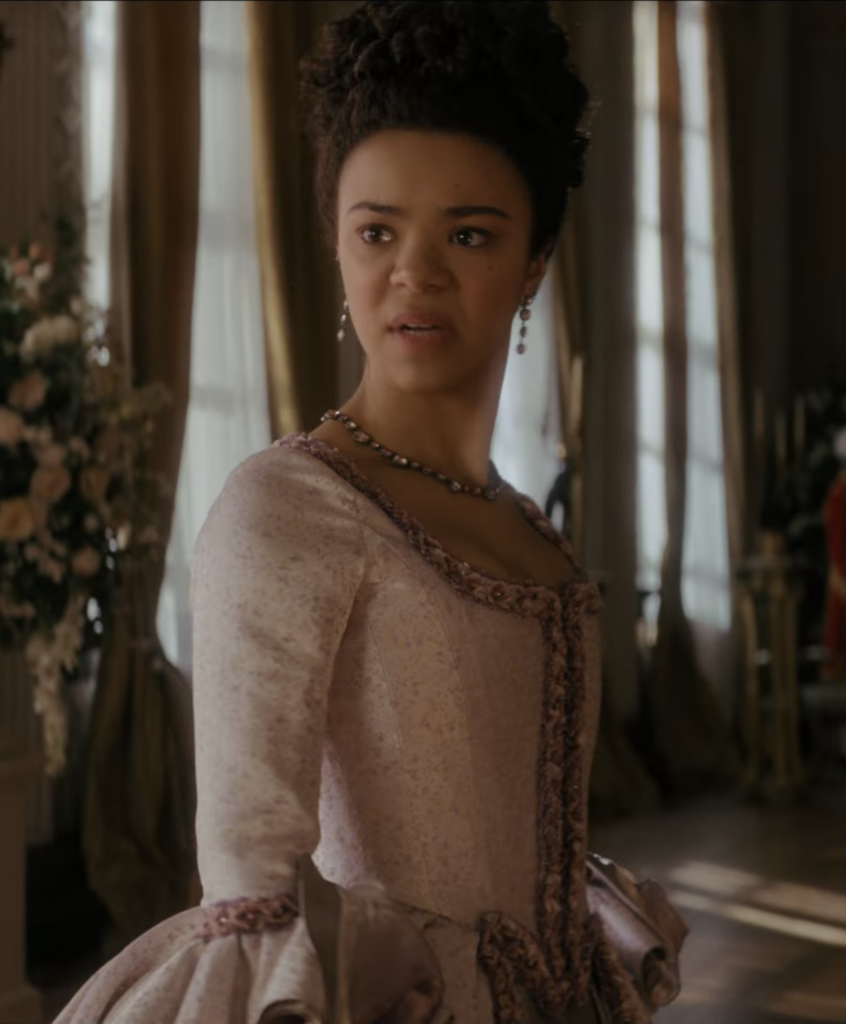 India Amarteifio as young Queen Charlotte in Netflix's “Queen Charlotte: A Bridgerton Story” The Honeymoon Gown