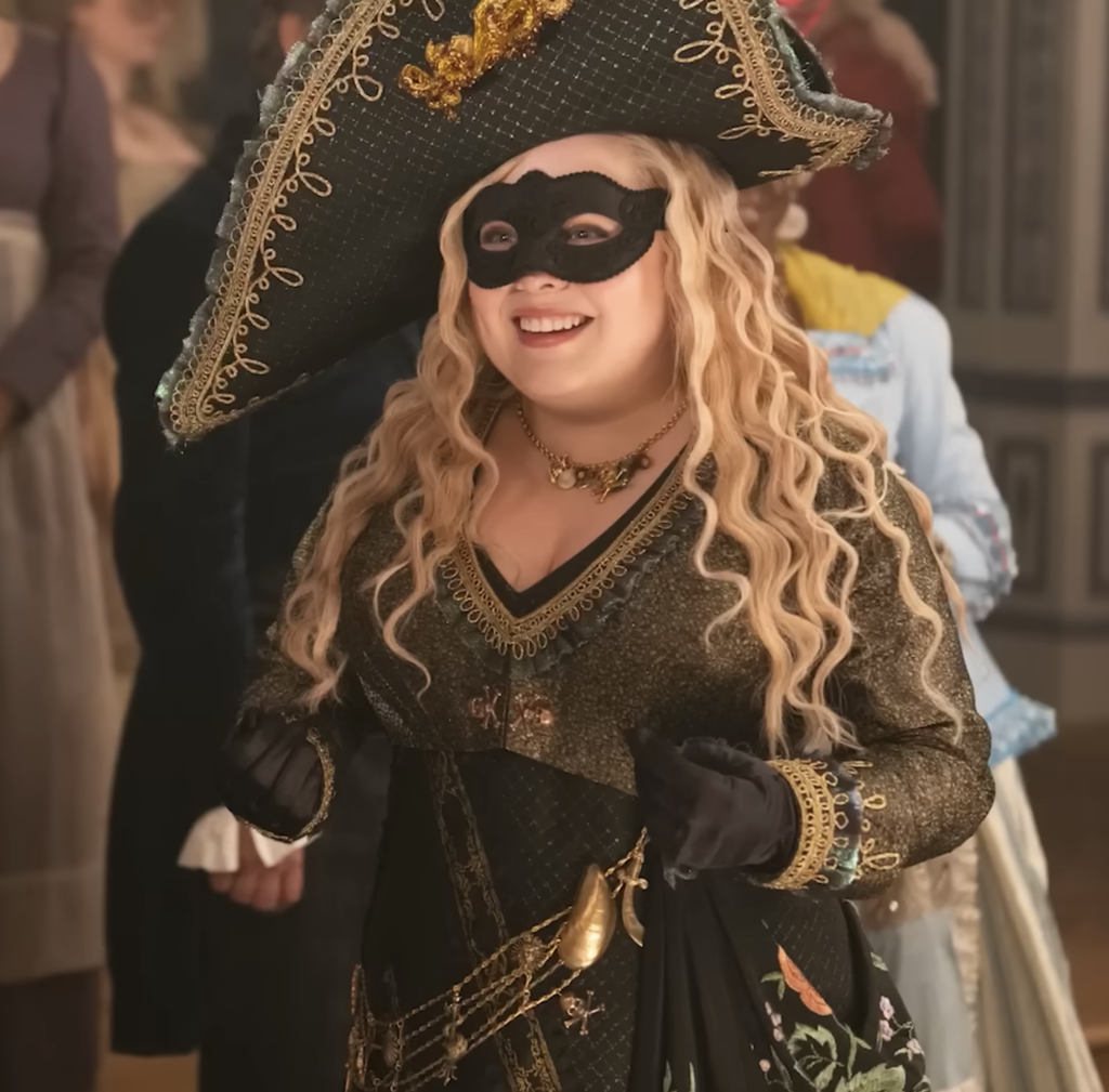 Nicola Coughlan as Penelope Bridgerton, Season 4 "Bridgerton" (2020-2026), Best Costumes, Gowns, Dresses, and Outfits Pirate Masquerade Costume