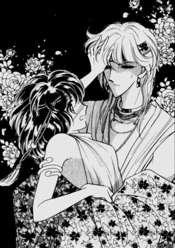 Yuri & Kail "Red River" "Sora wa Akai Kawa no Hotori" by Chie Shinohara Manga art panel