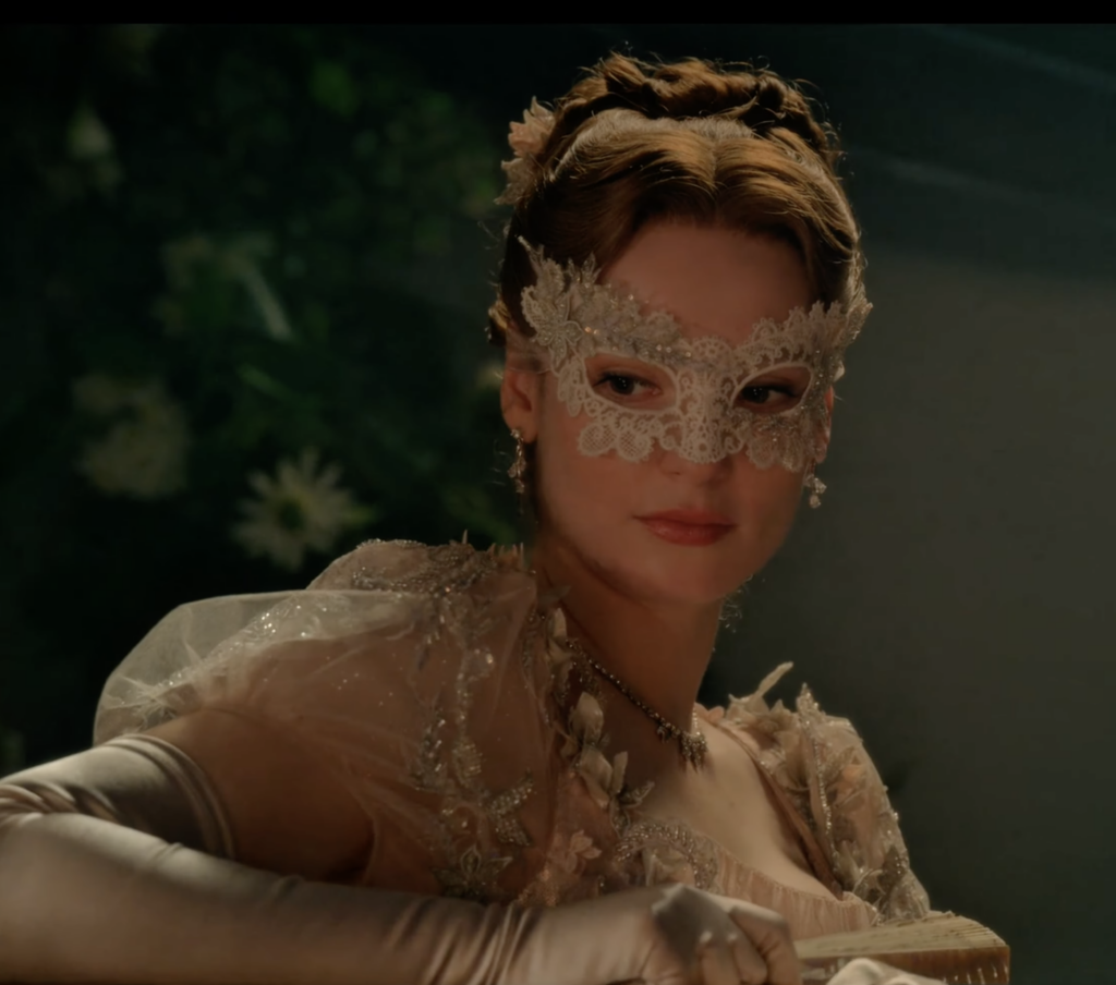 Hannah Dodd as Francesca Stirling Countess of Kilmartin Season 4 "Bridgerton" (2020-2026), Best Costumes, Gowns, Dresses, and Outfits, Pink Masquerade Gown