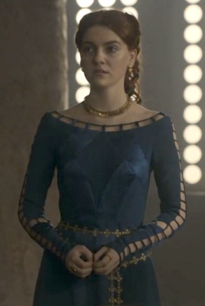 Alicent's Blue Ladder Gown, Season 1 of "House of the Dragon" Ranking Alicent Costumes, Dresses, & Outfits