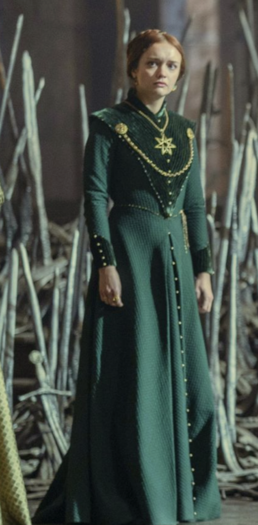 Queen Alicent's Seven-Pointed Star Gown, Season 1 of "House of the Dragon" Ranking Alicent Costumes, Dresses, & Outfits,