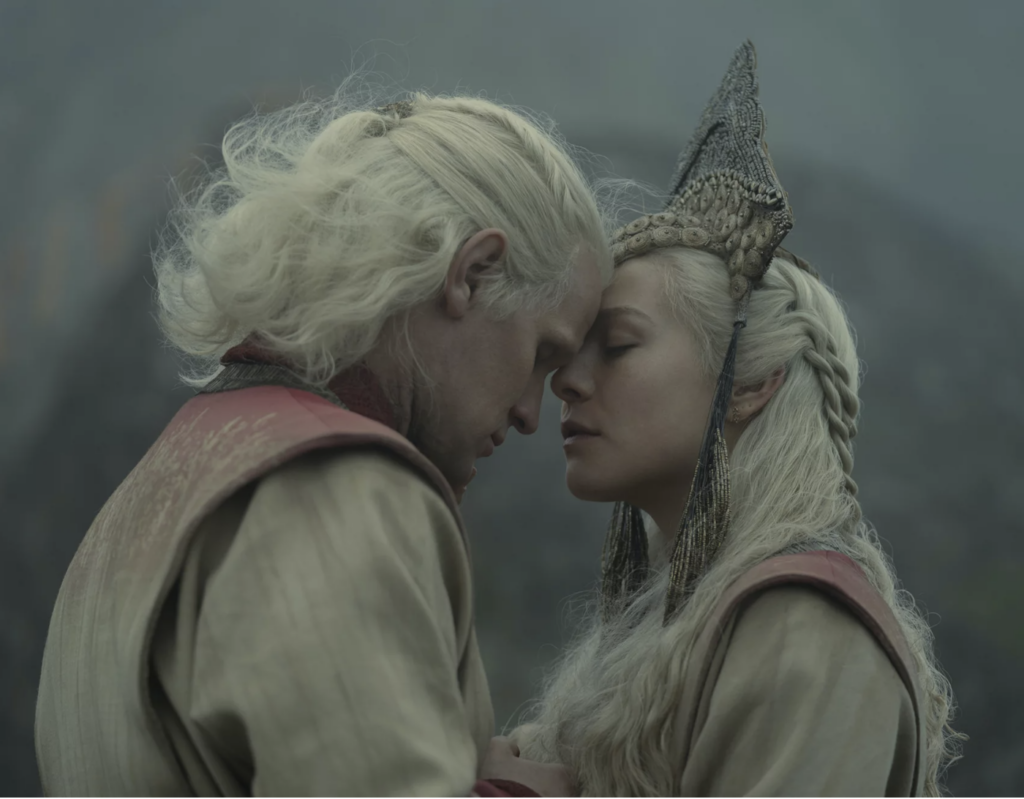 Rhaenyra and Daemon's Valayrian Wedding Ceremony in Season 1 of "House of the Dragon" Ranking Rhaenyra Costumes, Dresses, & Outfits