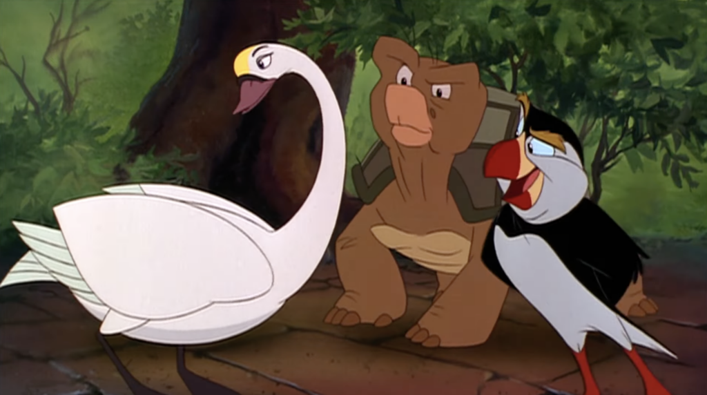 Ranking the Songs from "The Swan Princess" Odette as a Swan with Speed & Puffin, "No Fear"