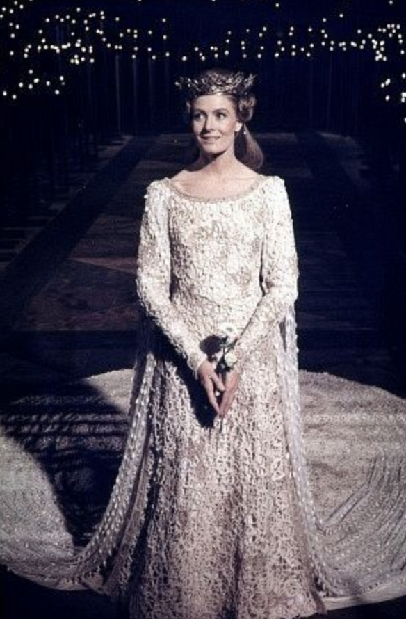 Guinevere, "Camelot" (1967) Best Wedding Gowns Costumes, & Dresses from Fantasy/Sci-Fi Movies