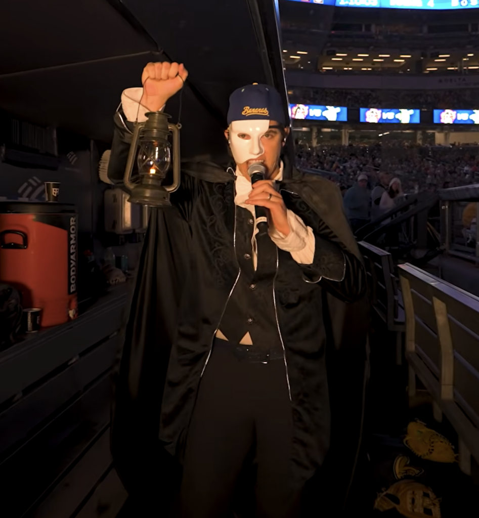 Derek Klena performing as The Phantom for The Savannah Bananas, Hypothetical Fan casting, Phoebus Notre Dame de Paris
