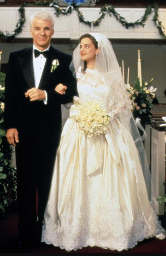 Annie, Father of the Bride (1991) Best Wedding Gowns from Modern Set Movies, Dresses, Outfits, Costumes