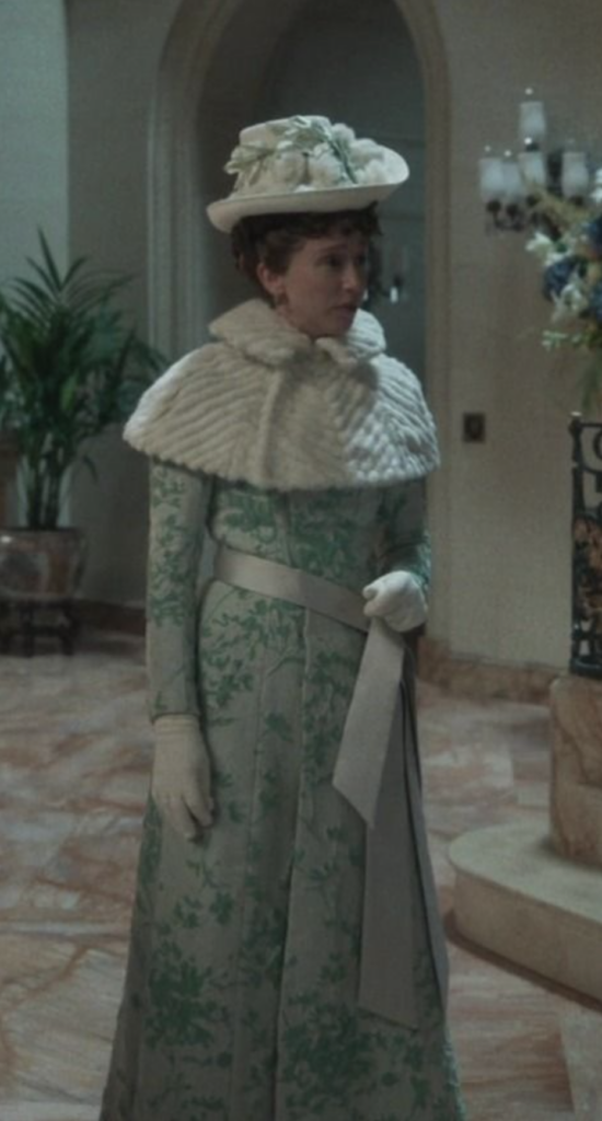 Taissa Farmiga as Gladys Russell "The Gilded Age" Season 3 Ranking costumes, gowns, dresses and outfits Winter Outfit