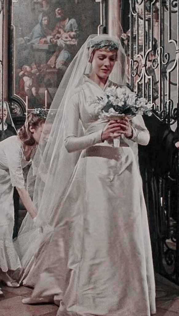 Maria, "The Sound of Music" (1965) Best Wedding Gowns from Period Piece Dramas Movies, Dresses, Outfits, Costumes