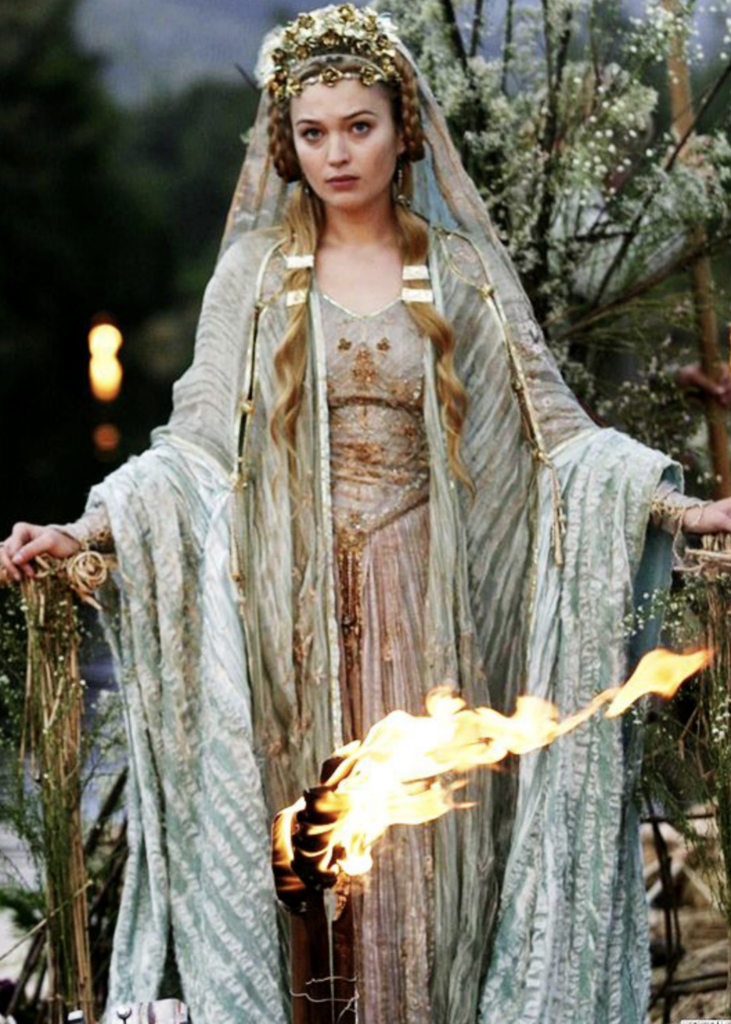 Isolde, "Tristan & Isolde" (2006) Best Wedding Gowns from Period Piece Dramas Movies, Dresses, Outfits, Costumes