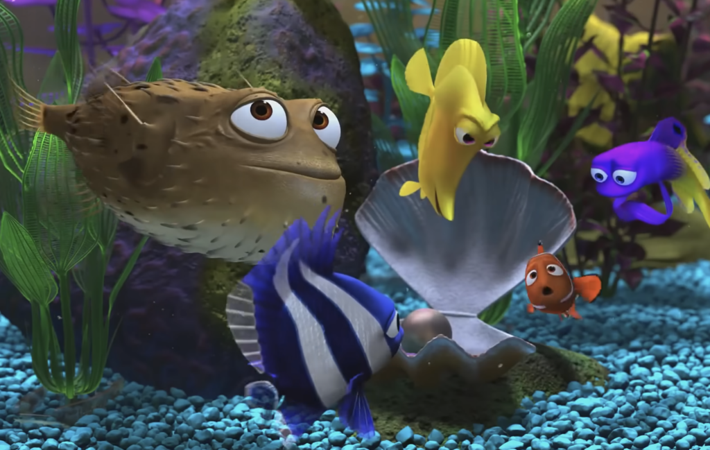 Nemo with The Fish Tang Gang, Bloat, Bubbles, Gurgle & Deb Pixar "Finding Nemo" (2003) Movie Review