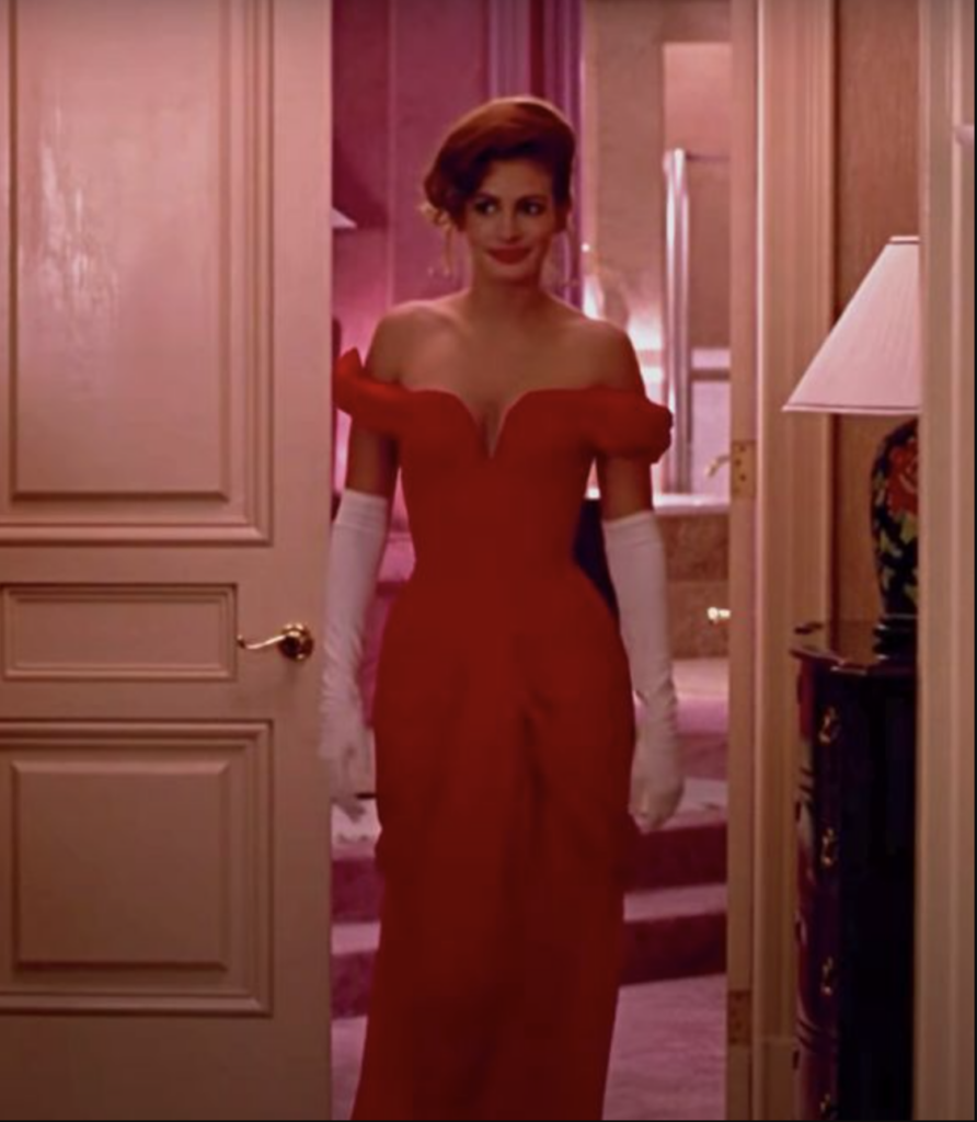 Julia Roberts' red dress in "Pretty Woman" (1990) remains one of the most iconic bright red costumes in modern movies. Best Red Costumes, Gowns, & Dresses from Modern Set Movies