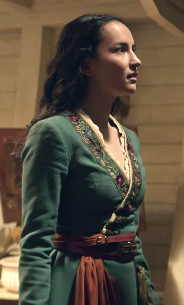 Jessie Mei Li as Alina Starkov’s 5 Best Costumes from Season 2 of “Shadow and Bone” Ranking costumes, gowns, dresses and outfits, Teal Outfit