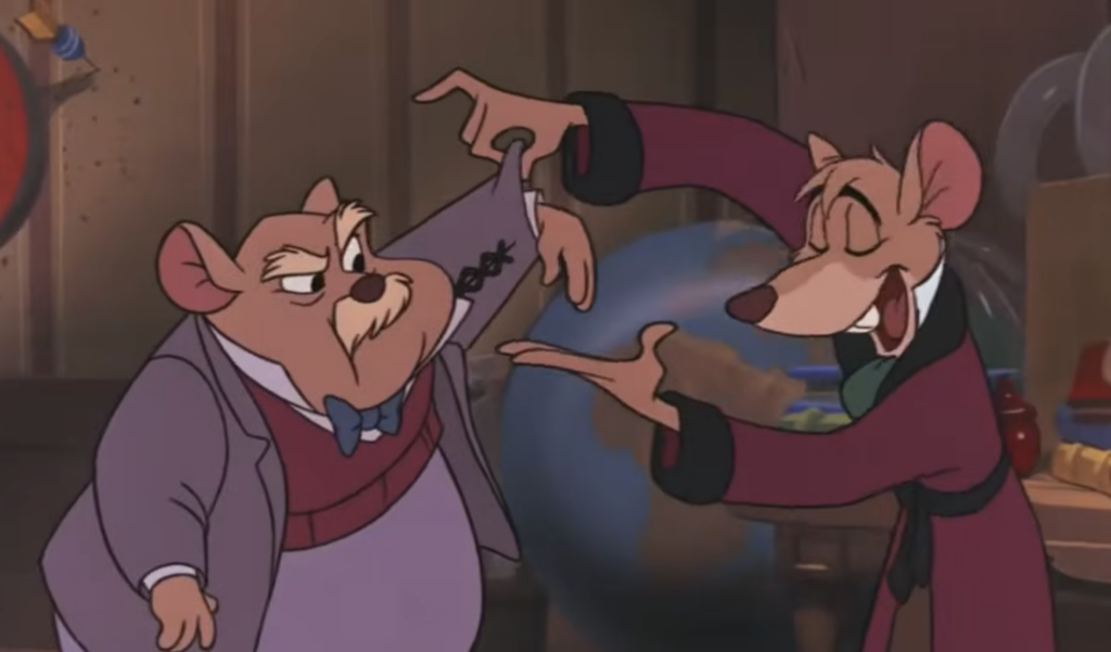 Basil and Dawson The Great Mouse Detective Disney (1986) Movie Review 40th Anniversary