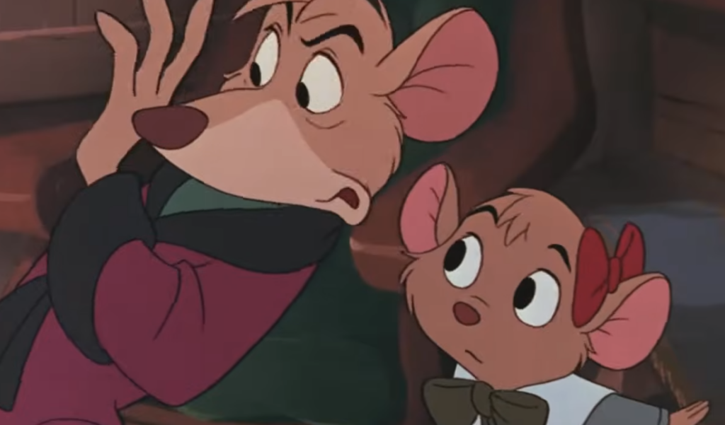 Basil and Olivia The Great Mouse Detective Disney (1986) Movie Review 40th Anniversary