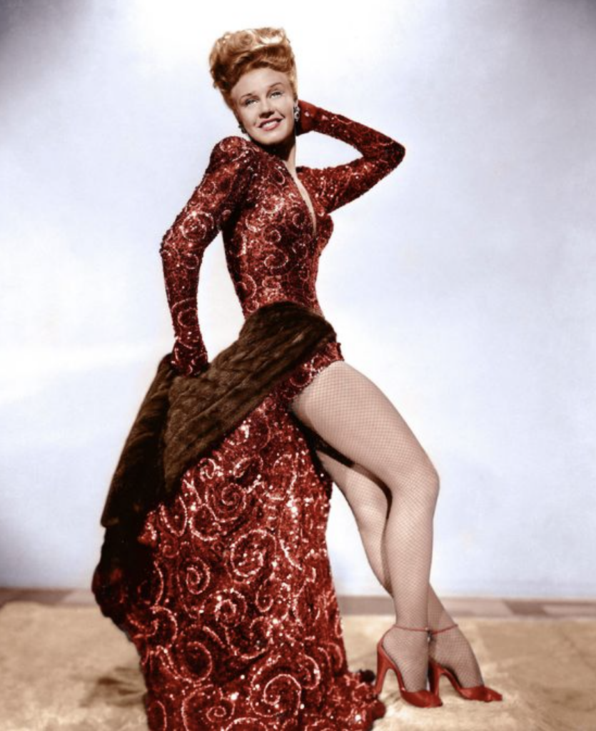 Ginger Rogers as Liza Elliott from "Lady in the Dark" (1944) Best Burgundy & Dark Red Costumes, Gowns, & Dresses from Fantasy & Sci-fi Movies