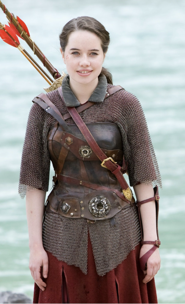 Anna Popplewell as Susan Pevensie from "The Chronicles of Narnia: Prince Caspian" (2008) Best Burgundy & Dark Red Costumes, Gowns, & Dresses from Fantasy & Sci-fi Movies