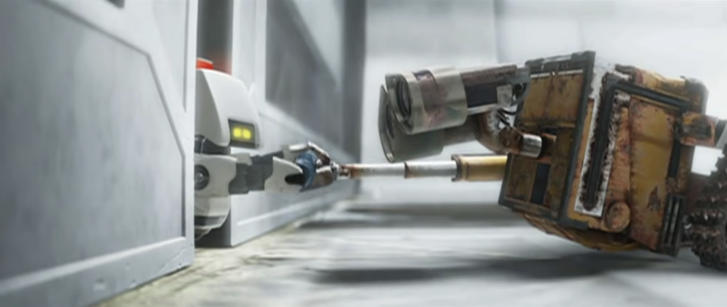 WALL-E and M-O "Wall-E" Pixar Movie Review