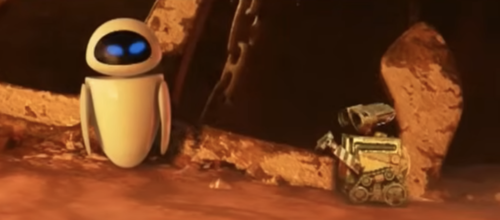 EVE and WALL-E "Wall-E" Pixar Movie Review