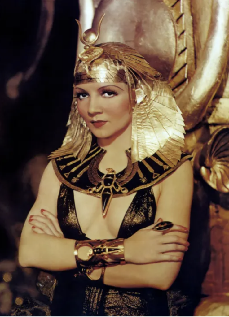 Publicity photo of Claudette Colbert as Cleopatra (1934)