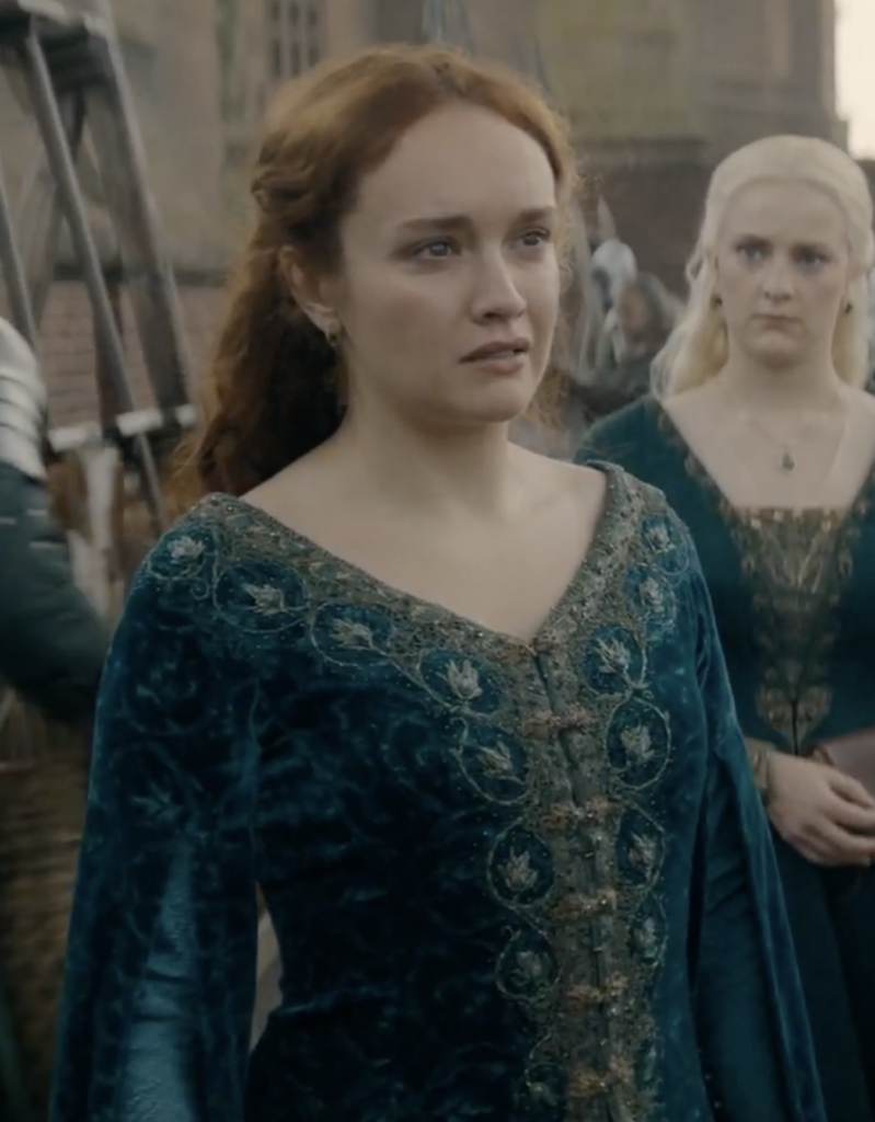 Olivia Cooke as Alicent Hightower Season 3 of HBO's "House of the Dragon" Ranking Alicent Costumes, Dresses, & Outfits