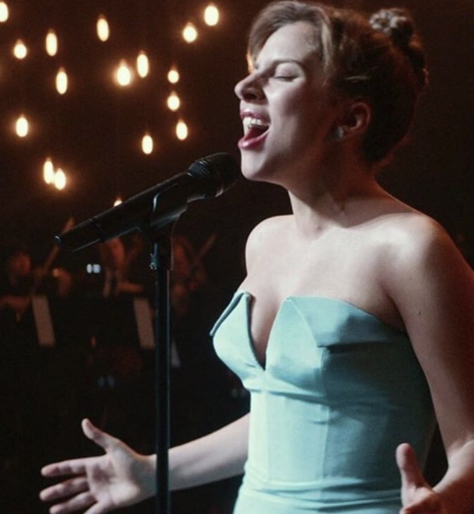Lady Gaga as Ally, "A Star Is Born" (2018) Best Blue-Green (Teal, Turquoise, Aqua, Cyan) Costume, Gowns, & Dresses from Modern Set Movies