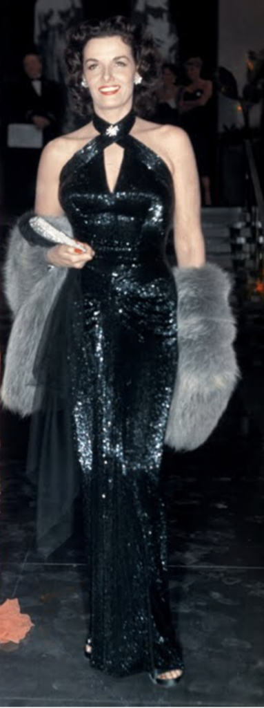Jane Russell as Dorothy, "Gentlemen Prefer Blondes" (1953) Best Blue-Green (Teal, Turquoise, Aqua, Cyan) Costume, Gowns, & Dresses from Modern Set Movies