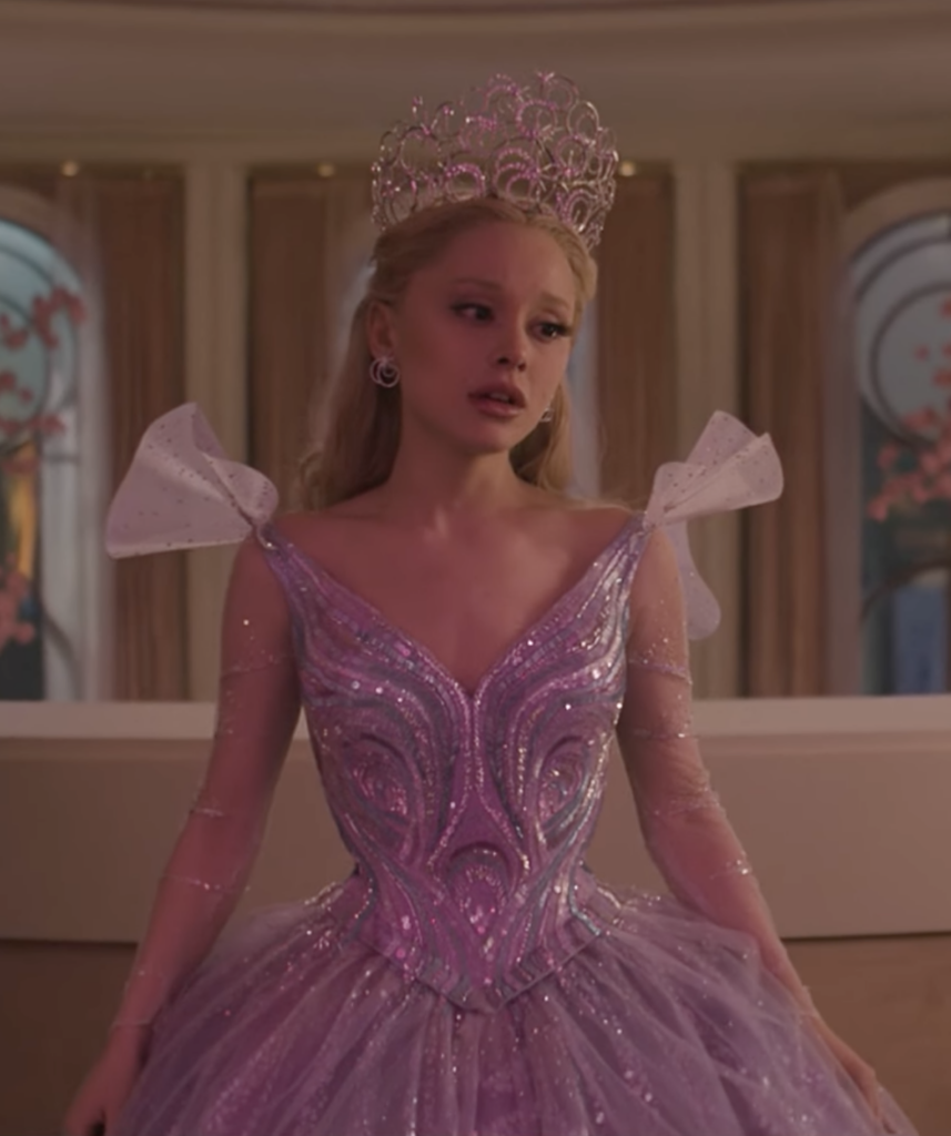 Ariana Grande as Glinda from "Wicked: For Good" (2005) Best Violet Purple Costume, Gowns, & Dresses from Fantasy & Sci-fi Movies, Bubble Gown