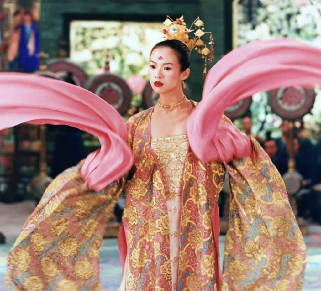 Mei from "House of Flying Daggers" (2004), Best Floral Gowns, & Dress from Period Drama Piece Movies