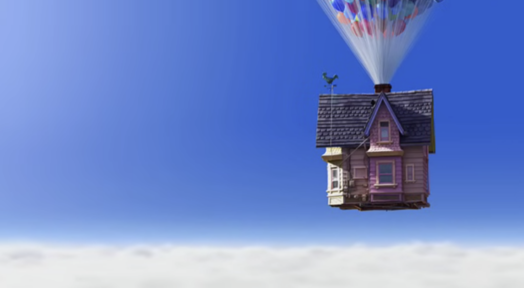 The Floating House "Up" Pixar Movie Review