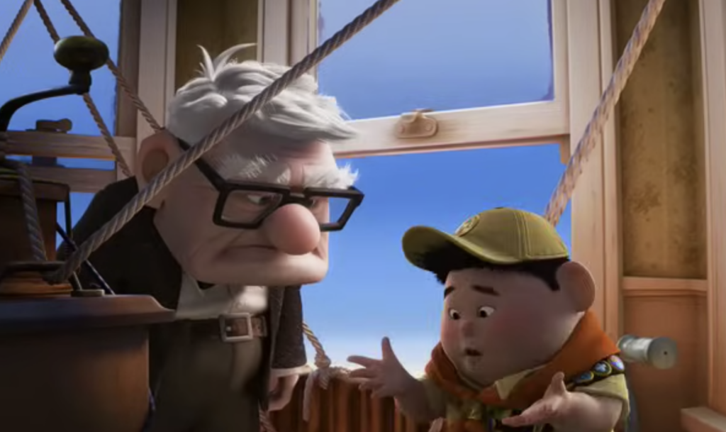 Carl and Russell "Up" Pixar Movie Review