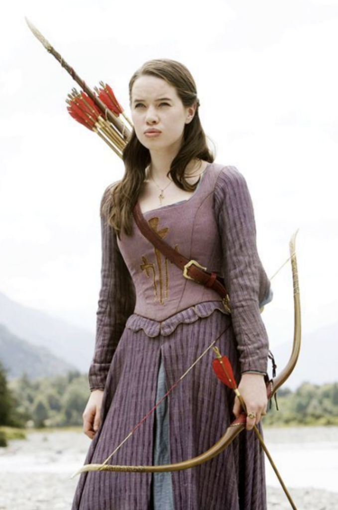 Anna Popplewell as Susan, "The Chronicles of Narnia Prince Caspian" (2008) Best Purple Costume, Gowns, & Dresses from Fantasy & Sci-fi Movies